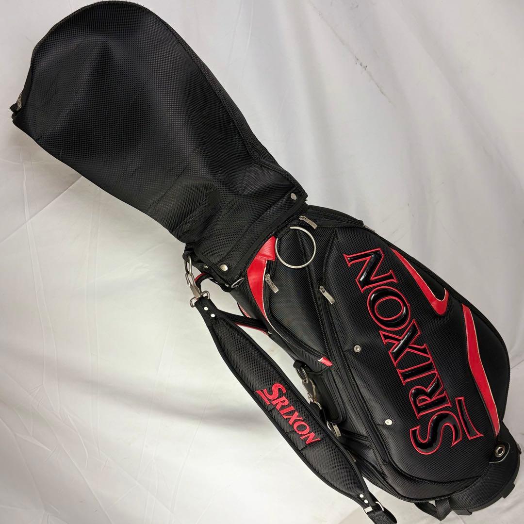 SRIXON スリクソン キャディバッグ ゴルフバッグ 5分割 赤黒