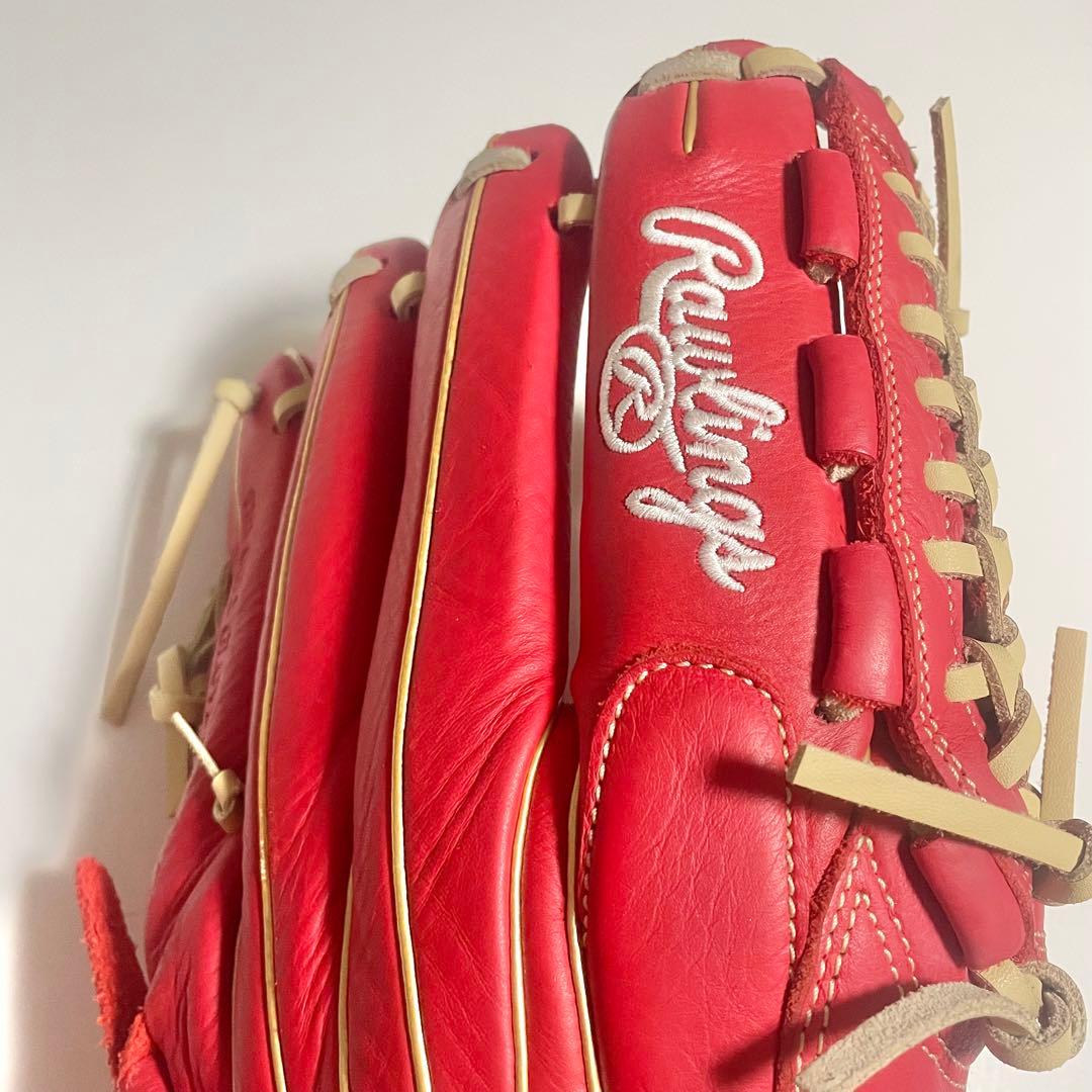 Rawlings 軟式グローブ 赤　オールラウンド