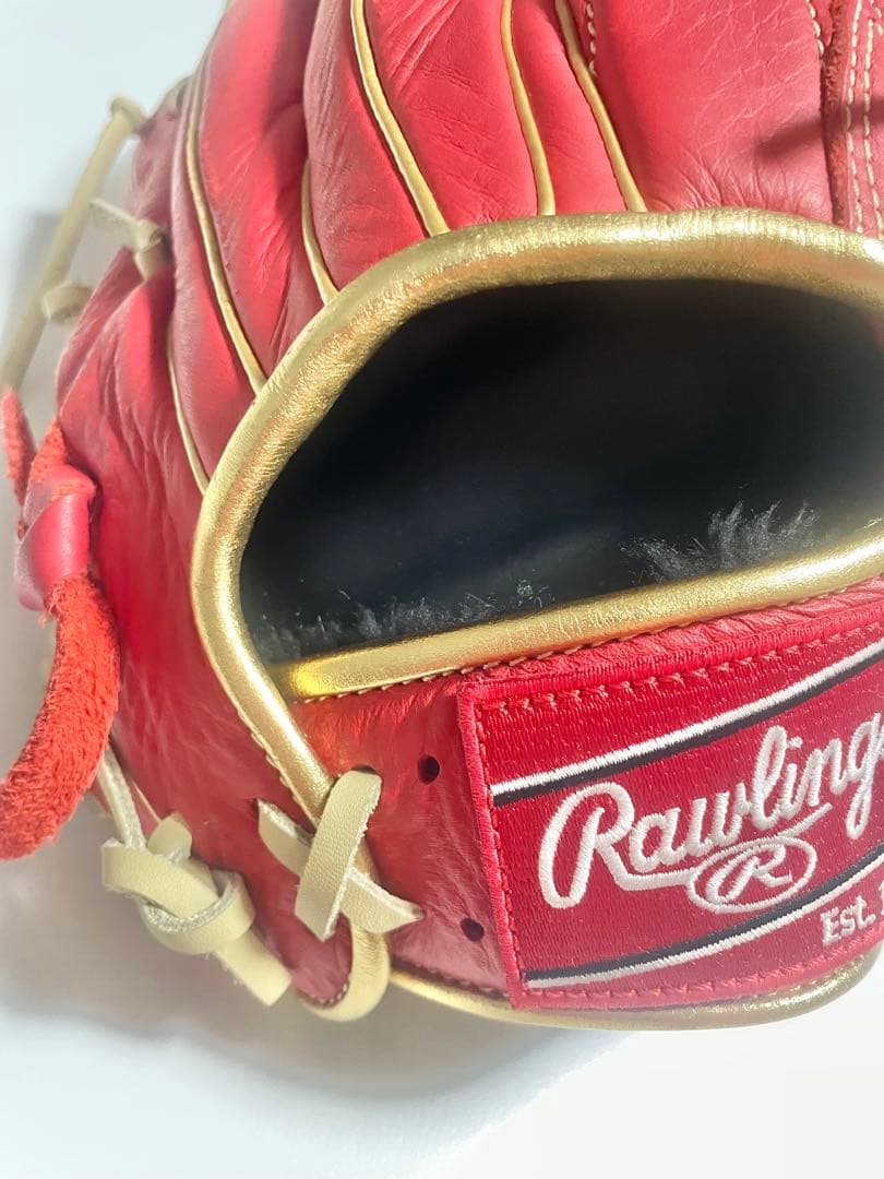 Rawlings 軟式グローブ 赤　オールラウンド
