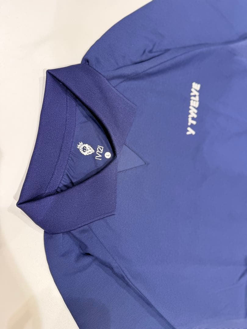 【新品】ヴィトゥエルヴ　ゴルフ　メンズ　ポロ　シャツ　ネイビー　L