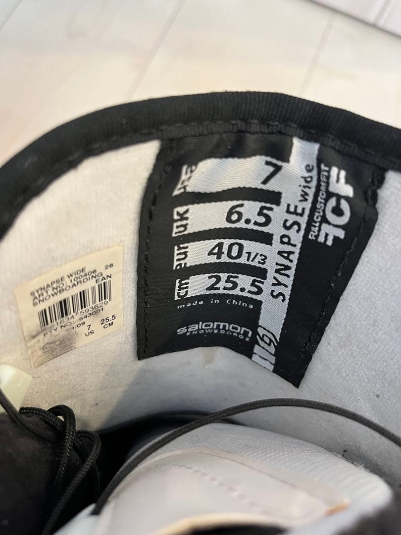 Salomon synapse wide 25.5cmスノーボードブーツ