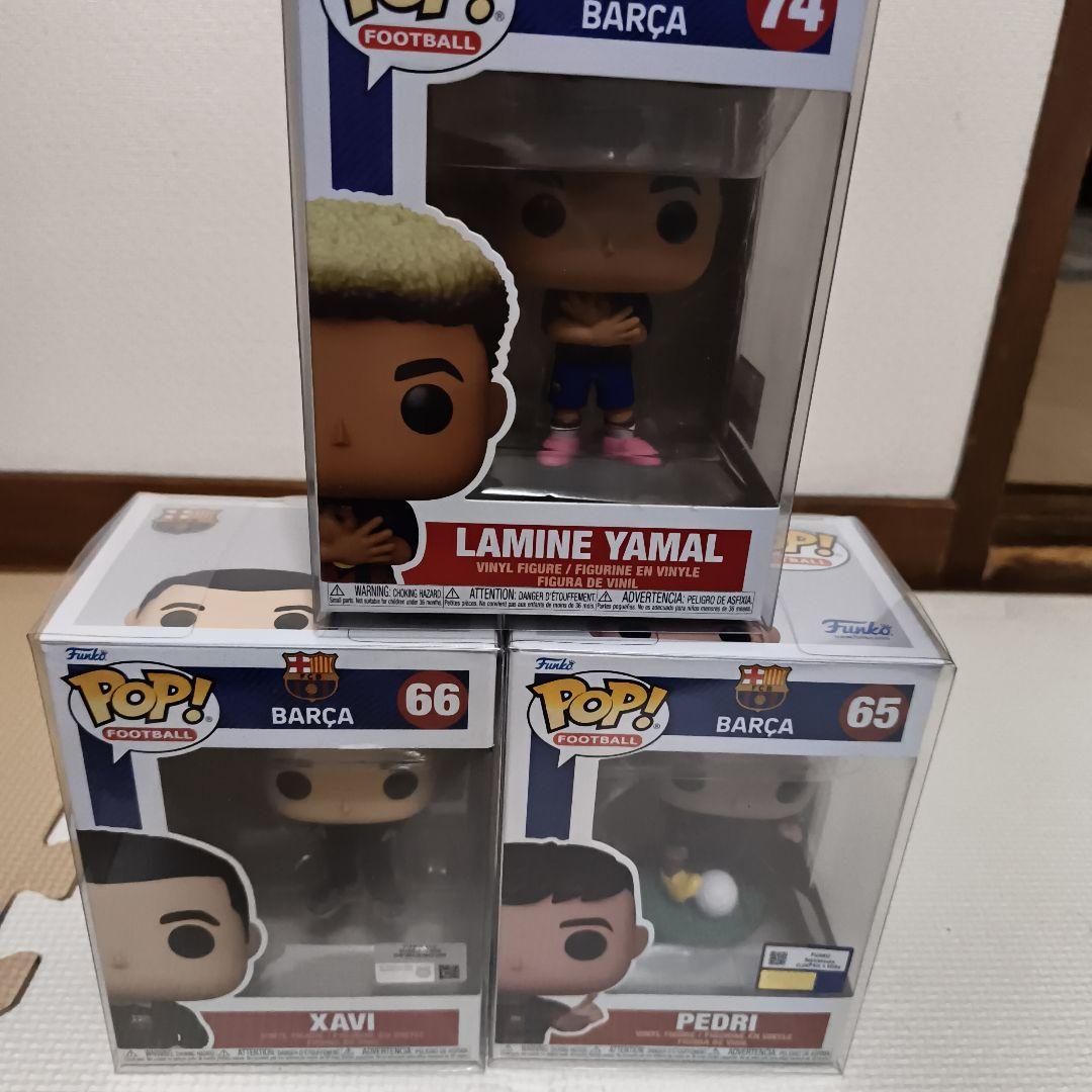 Funko POPバルセロナ フィギュアセット ヤマル　シャビ　ペドリ