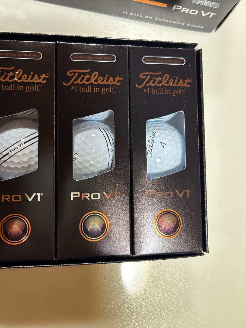 タイトリスト Titleist ProV1 ゴルフボール 新品 強化アライメント