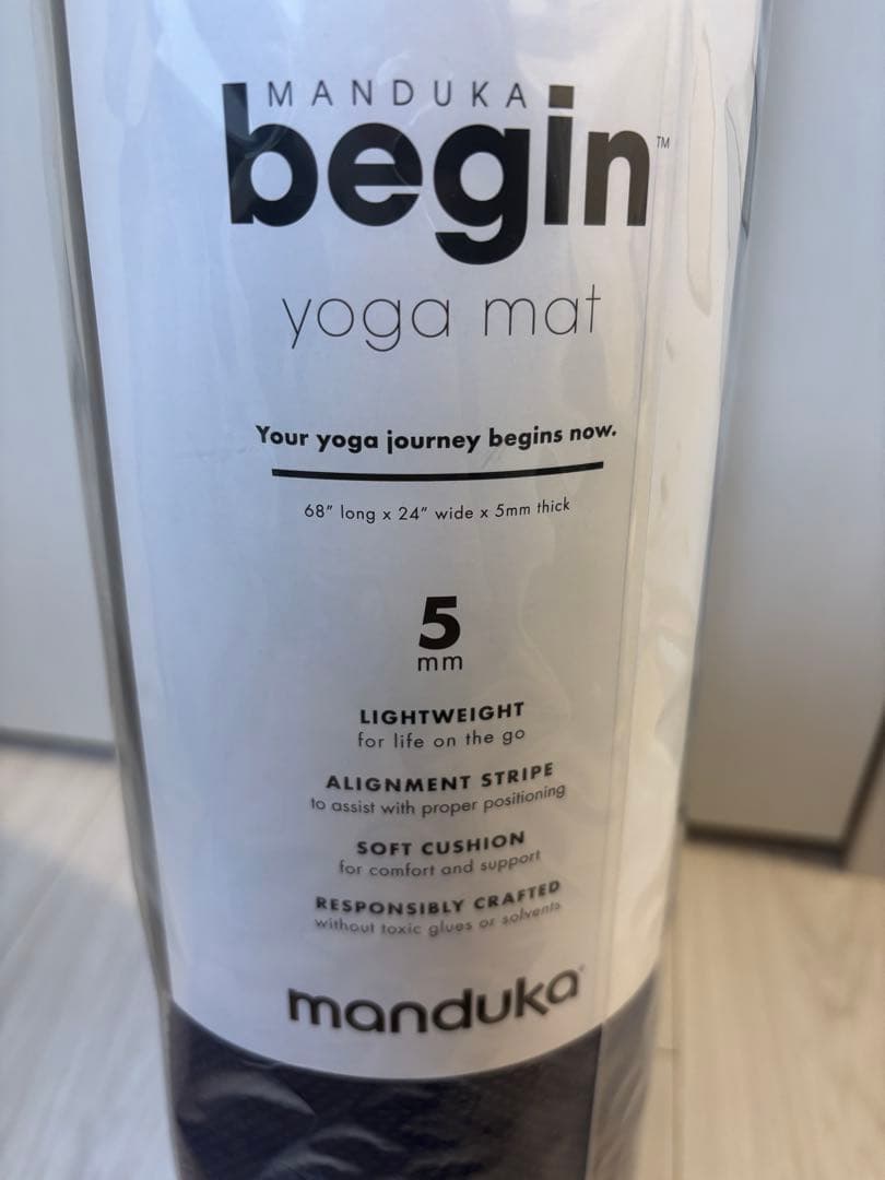 ヨガ・ピラティス manduka begin yoga mat 68x24x5mm