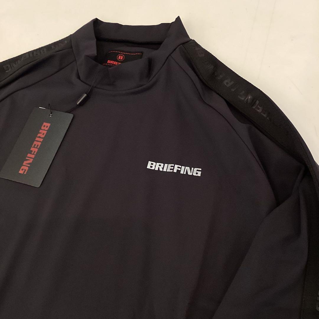 新品　BRIEFING MS LOGO LINE LS HIGHNECK RF