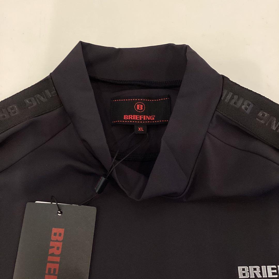 新品　BRIEFING MS LOGO LINE LS HIGHNECK RF