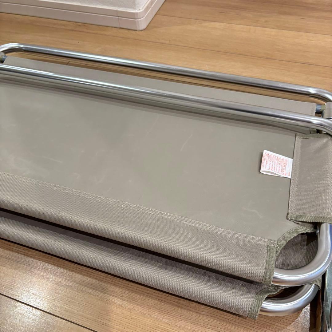 新品　キャプテンスタッグ　モンテ アルミ背付ローベンチ 960 折り畳み