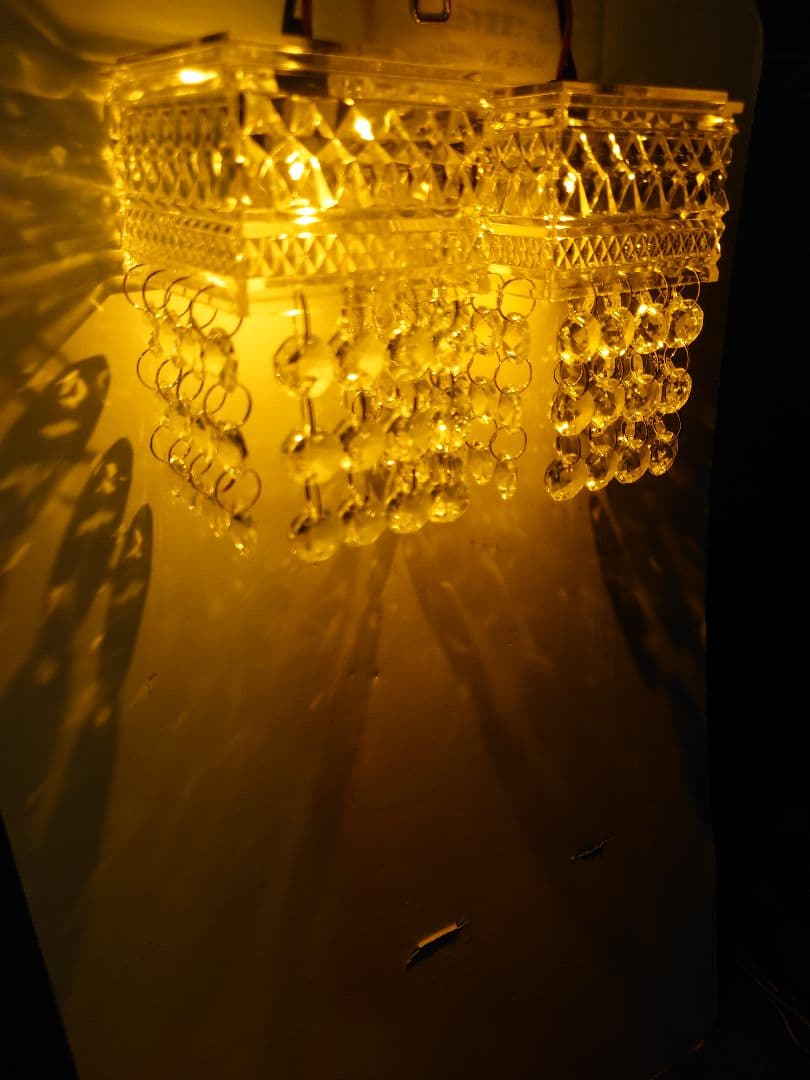 角シャンデリア　壁掛　２個　軽トラ　デコトラ　街道レーサー　ハイソ　シーマ