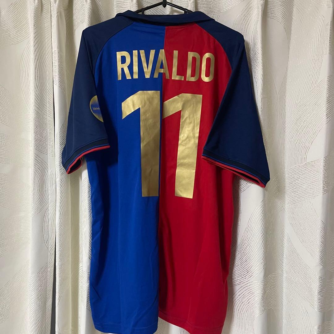 バルセロナ1999/00リバウドホームサッカーユニフォームfootball