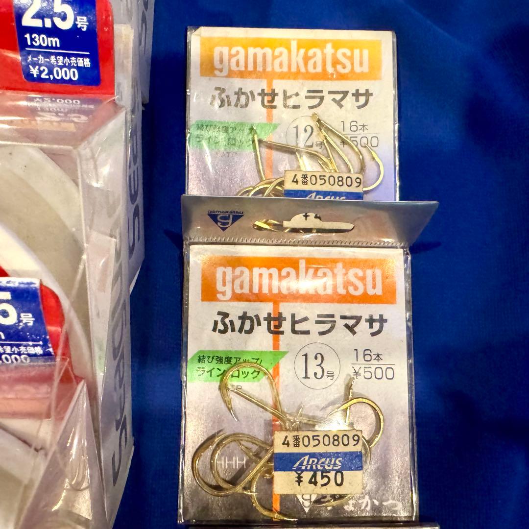 未使用品 釣り具 まとめ売り 釣り糸 ライン ハリス 釣り針