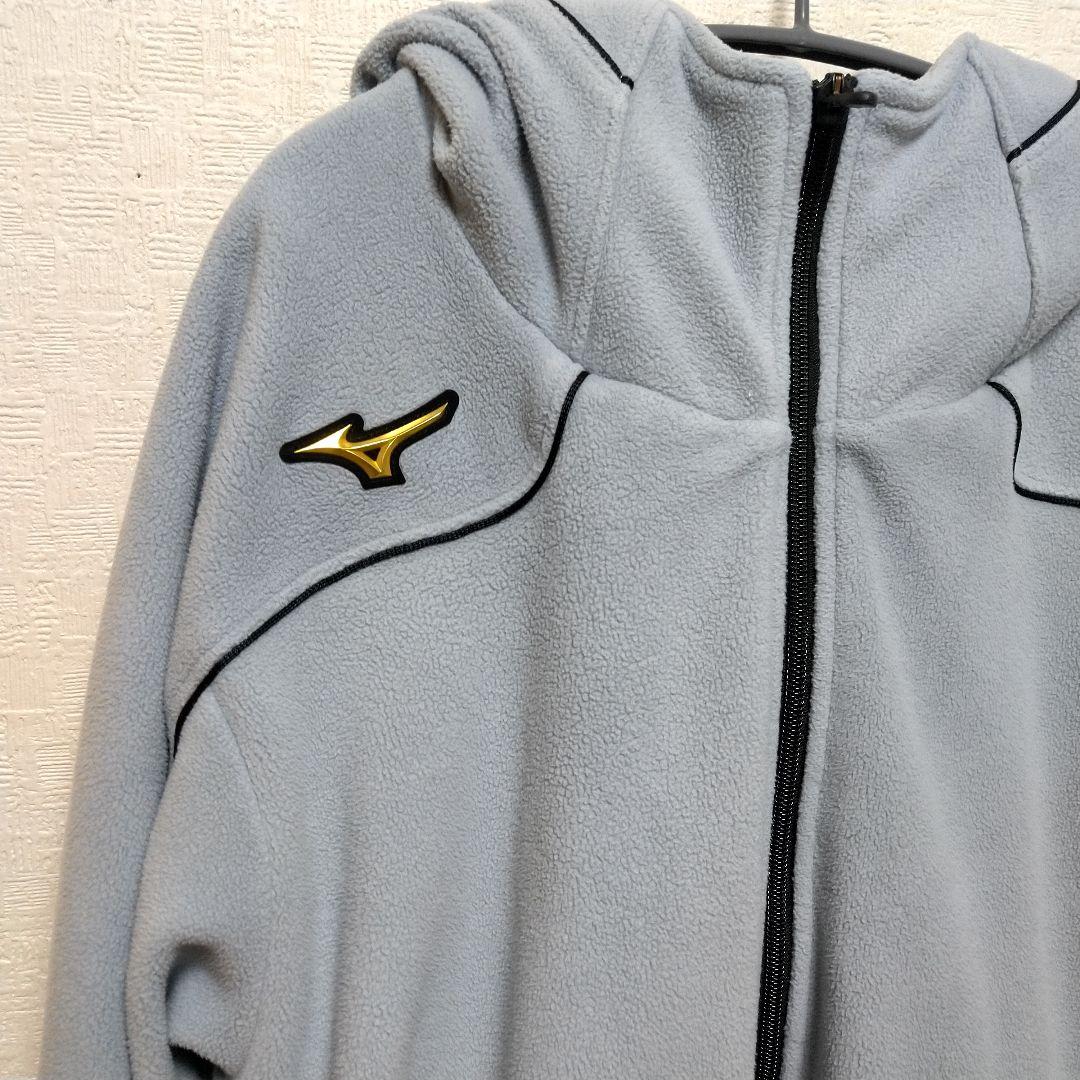 Mizuno Pro フリース フード付きパーカー グレー