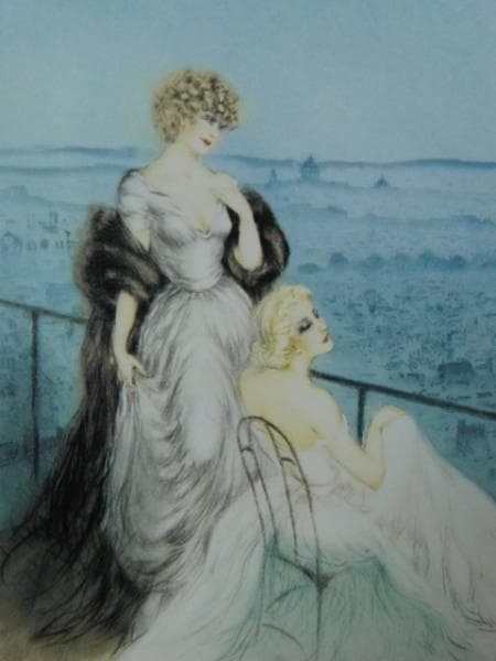 ルイ・イカール、「モンマルトル」、豪華!限定版画集画・定価１０万円/額付