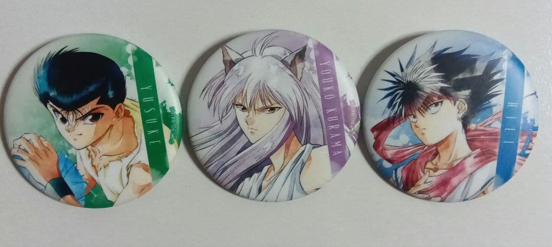幽遊白書　Art-Pic　缶バッジ　幽助　蔵馬　飛影　キャラバッジコレクション