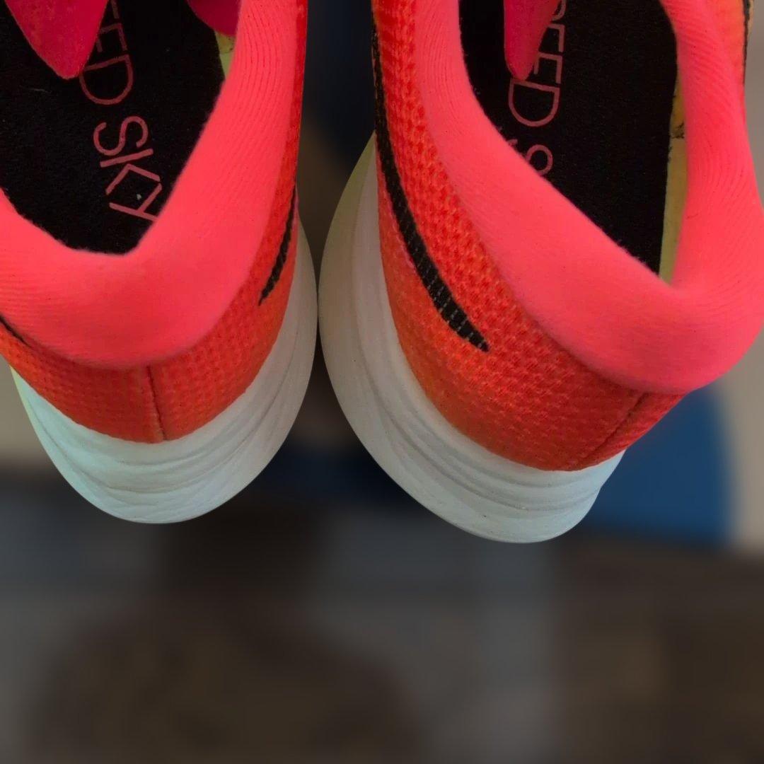 ASICS メタスピードスカイパリ　蛍光イエロー/オレンジ 24.5cm