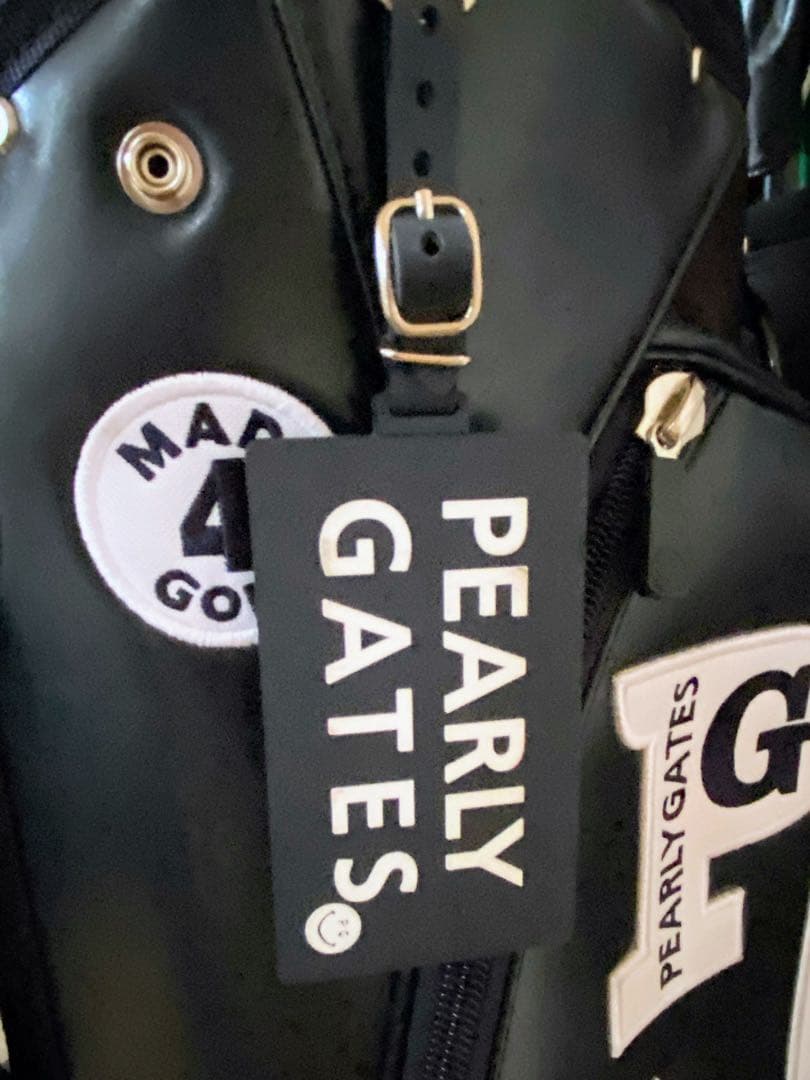 かぼPEARLY GATES キャディバッグ ネイビー ニコちゃん