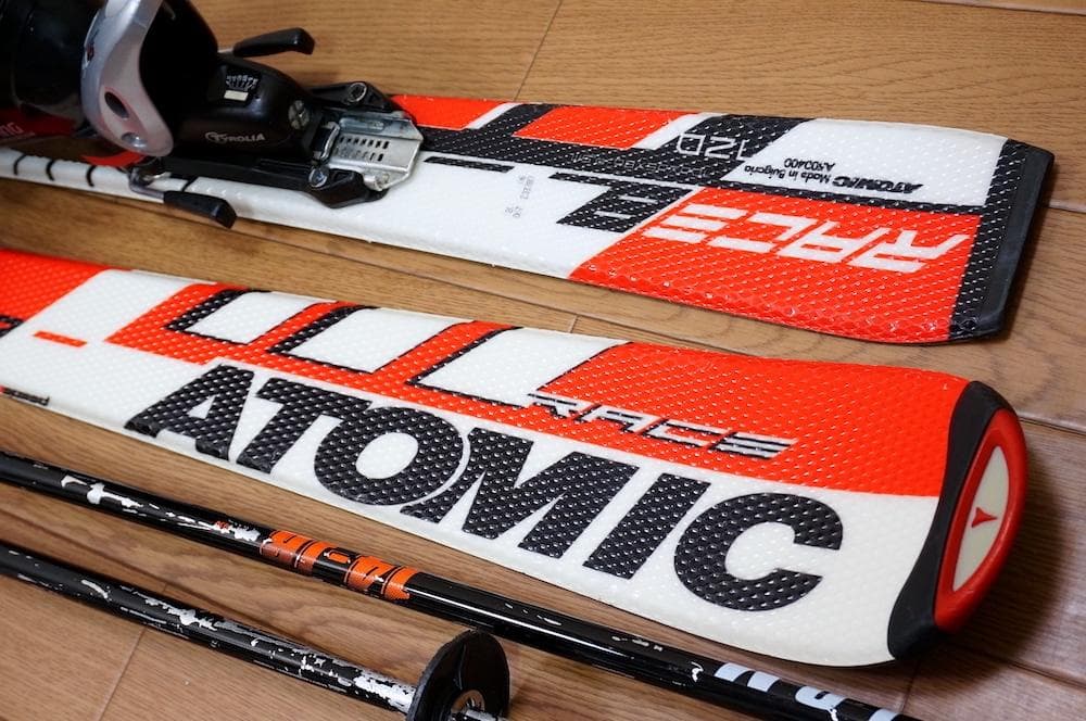 メンテ済 120cm 靴21cm ATOMIC 子供用スキーセット
