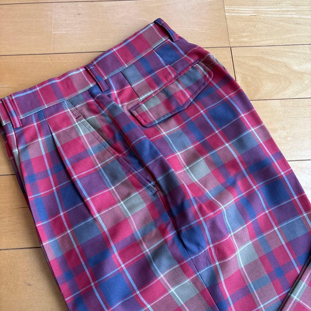 セール！【パーリーゲイツ】ゴルフパンツ【美品】 メンズ　チェックスラックス