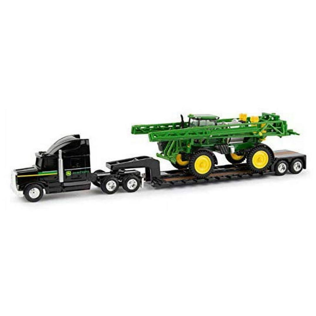 ジョンディア R4038 自走式噴霧器 ローボーイセミトレーラー付き　1/64