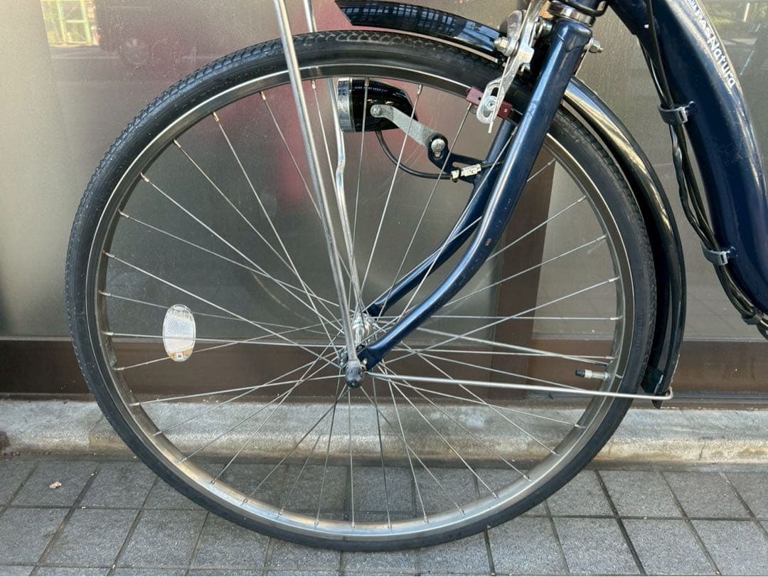 中古電動自転車 ヤマハ パスナチュラ 26インチ ネイビー 横浜 №3617