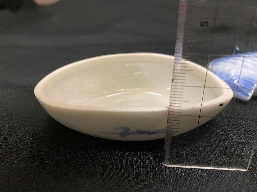【新品】蓋付き珍味入れ 魚型陶器 5個 バラ売OK