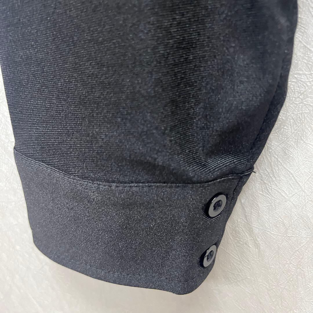 新品 社交ダンス メンズ ファスナー ラテンシャツ ブラック サイズM