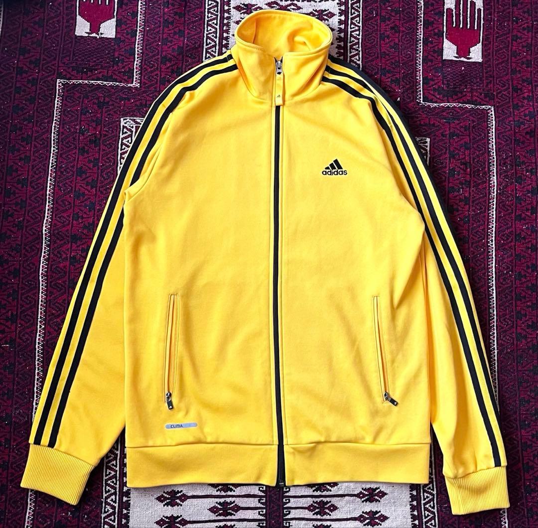 【希少】adidas/ジャージ/トラックジャケット/イエロー/黒/韓国