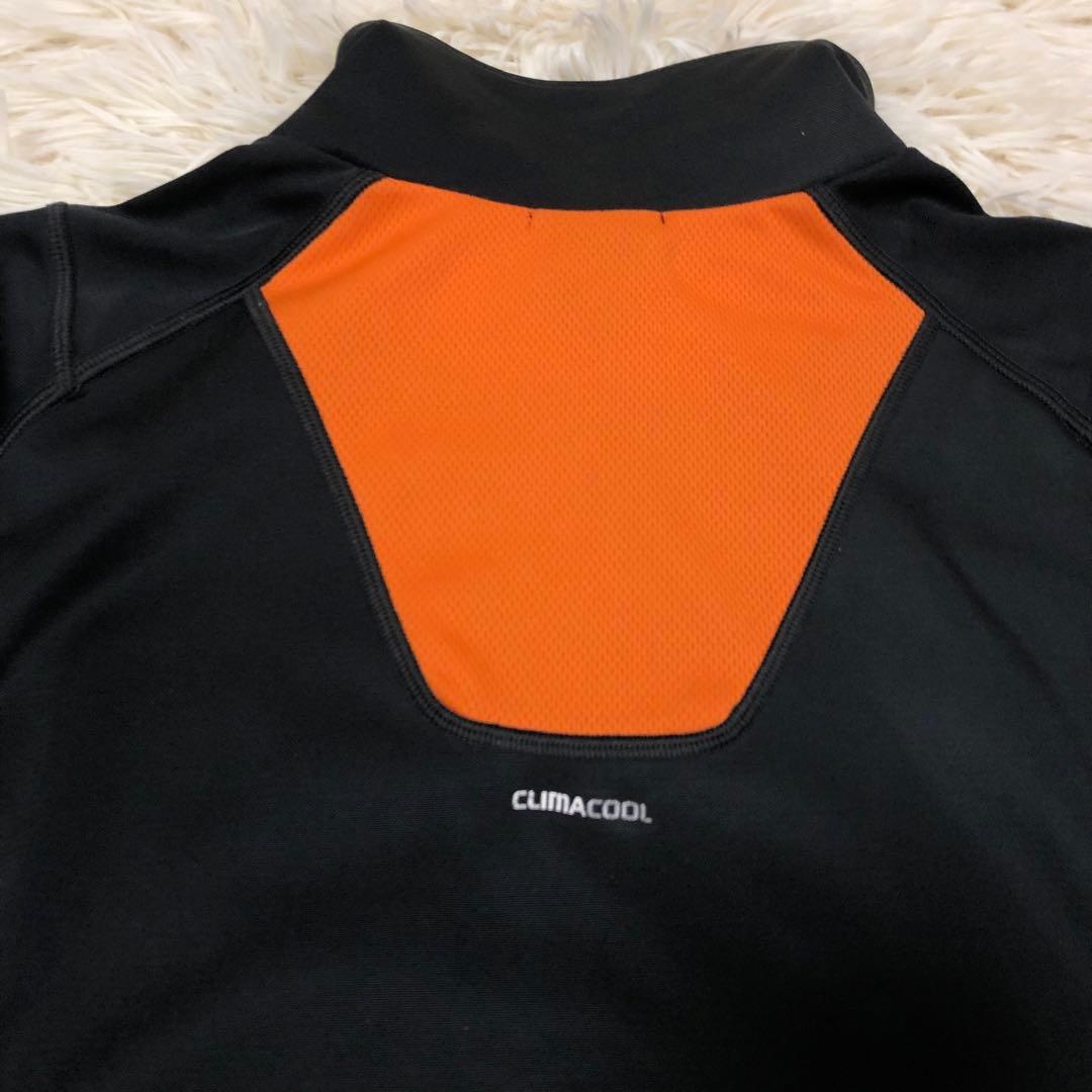 希少　レトロ　adidas アディダス　ブラック/オレンジ ジャージジャケット