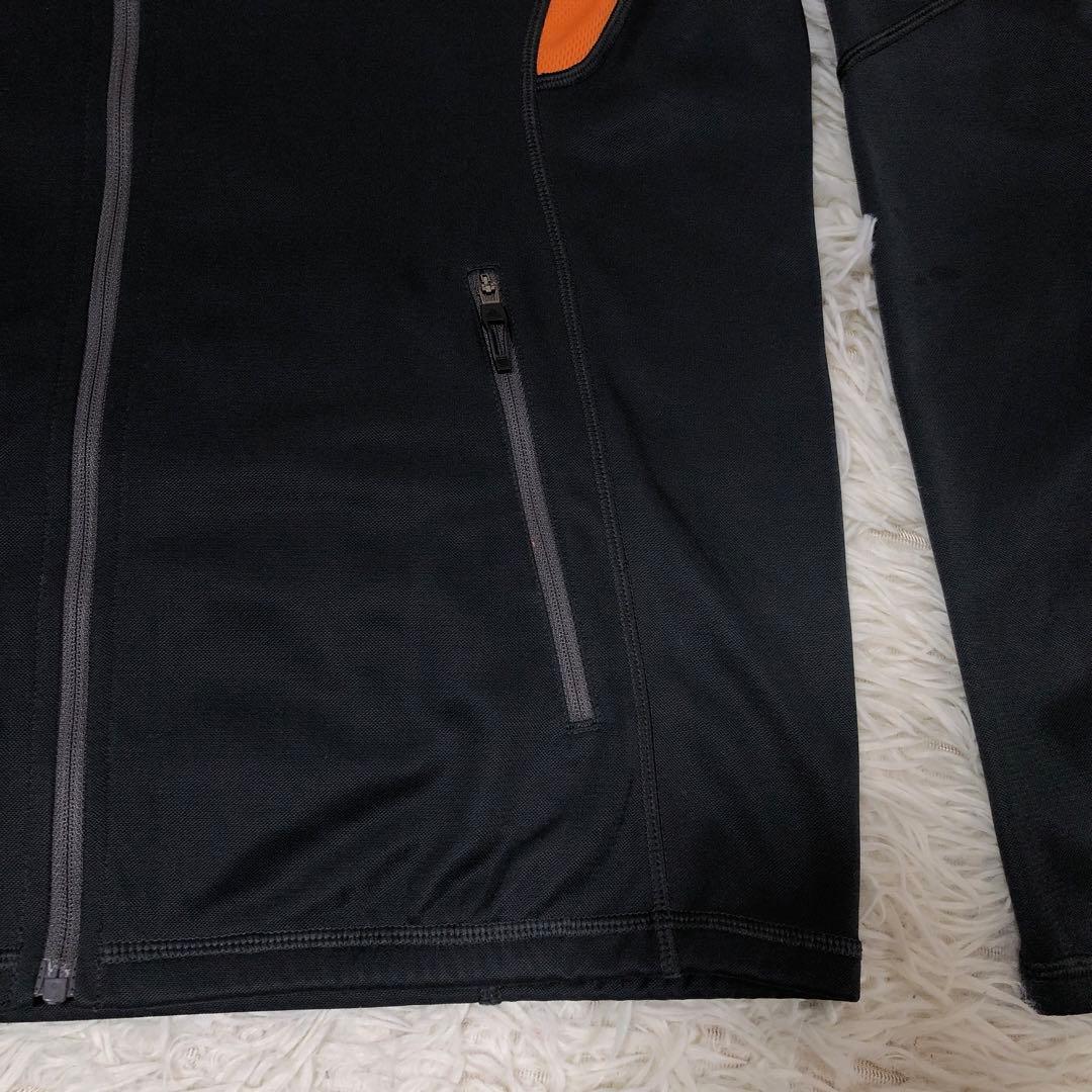 希少　レトロ　adidas アディダス　ブラック/オレンジ ジャージジャケット