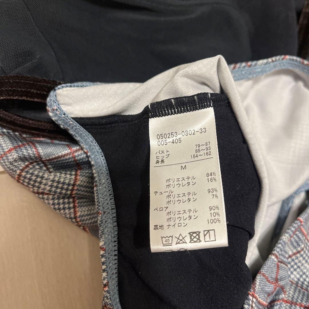 チャコット　レオタード　チェック