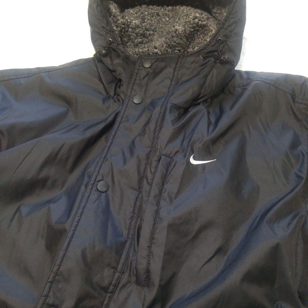 NIKE М ベンチコート ボア フード付き ブラック メンズ ナイキ
