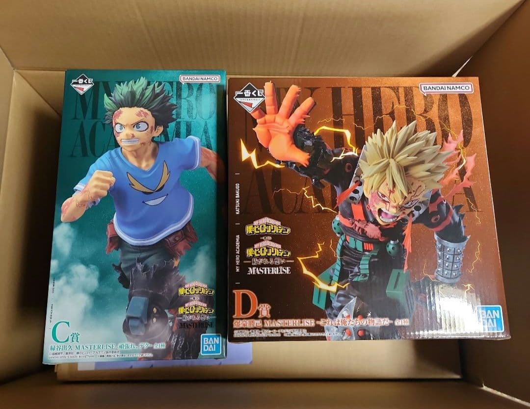 【新品未開封】ヒロアカ一番くじ　C賞 緑谷出久デク　D賞爆豪勝己　フィギュア2体