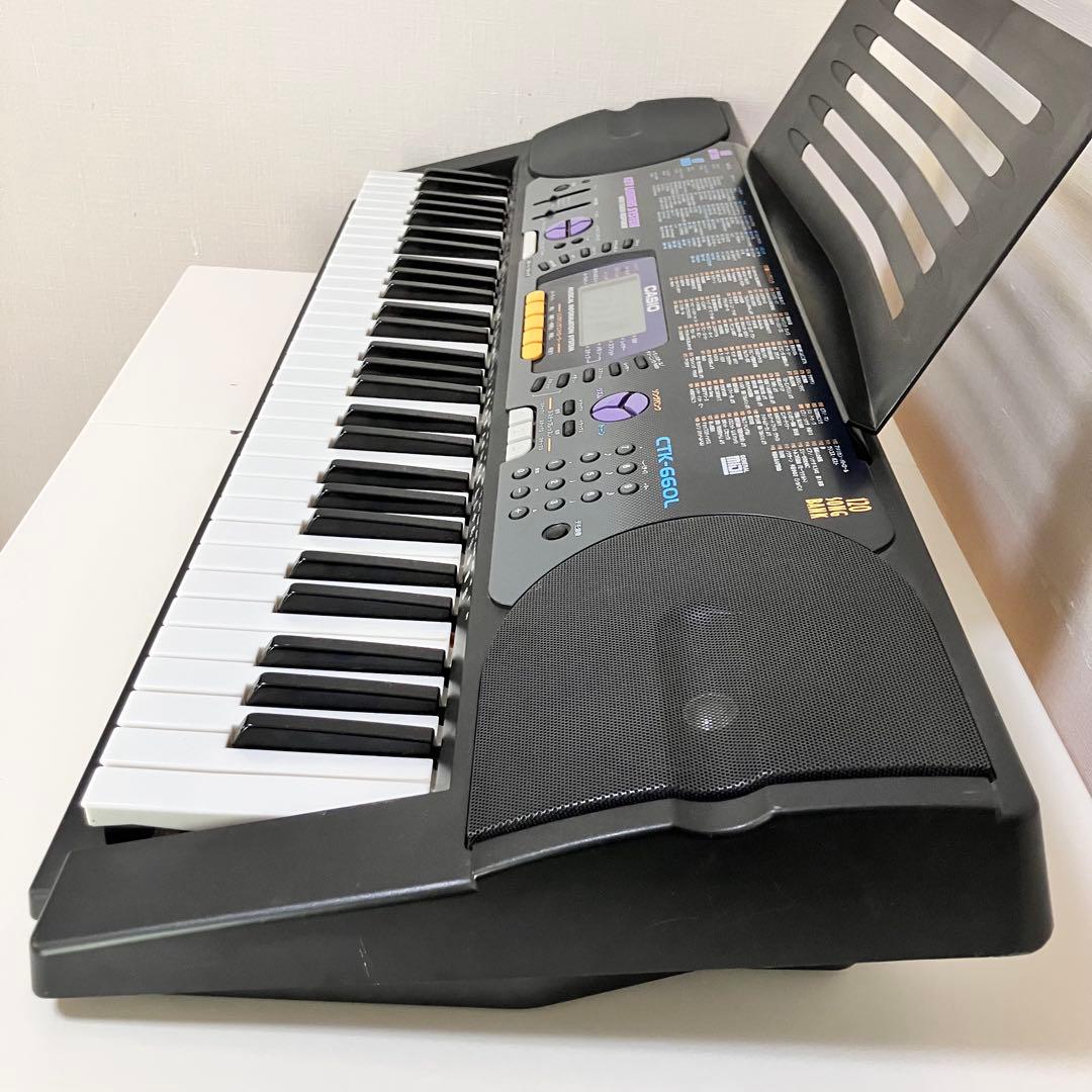 【動作良好】 CASIO CTK-660L キーボード 光ナビゲーション