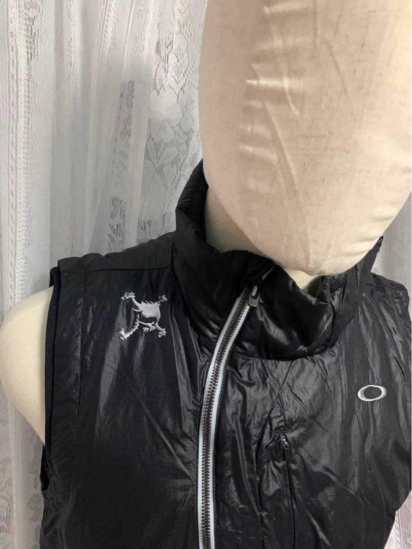 OAKLEY GOLF オークリー アシメトリー　テック中綿ベスト　黒　Lサイズ