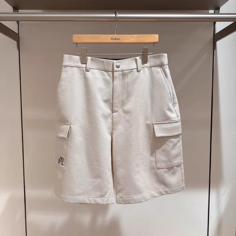 まっくんページ⛳Malbon 半袖シャツ×ショートパンツ ベージュコーデ