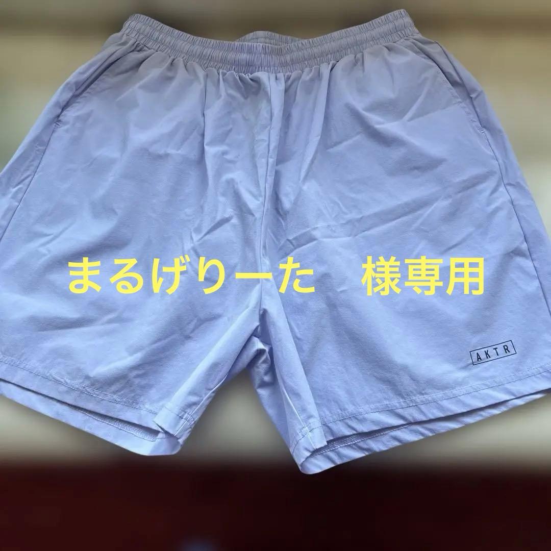 AKTR バスケット　ハーフパンツ　パープＬ