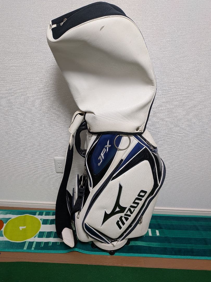 【人気モデル】ミズノ MIZUNO JPX キャディバッグ ホワイト×ブルー