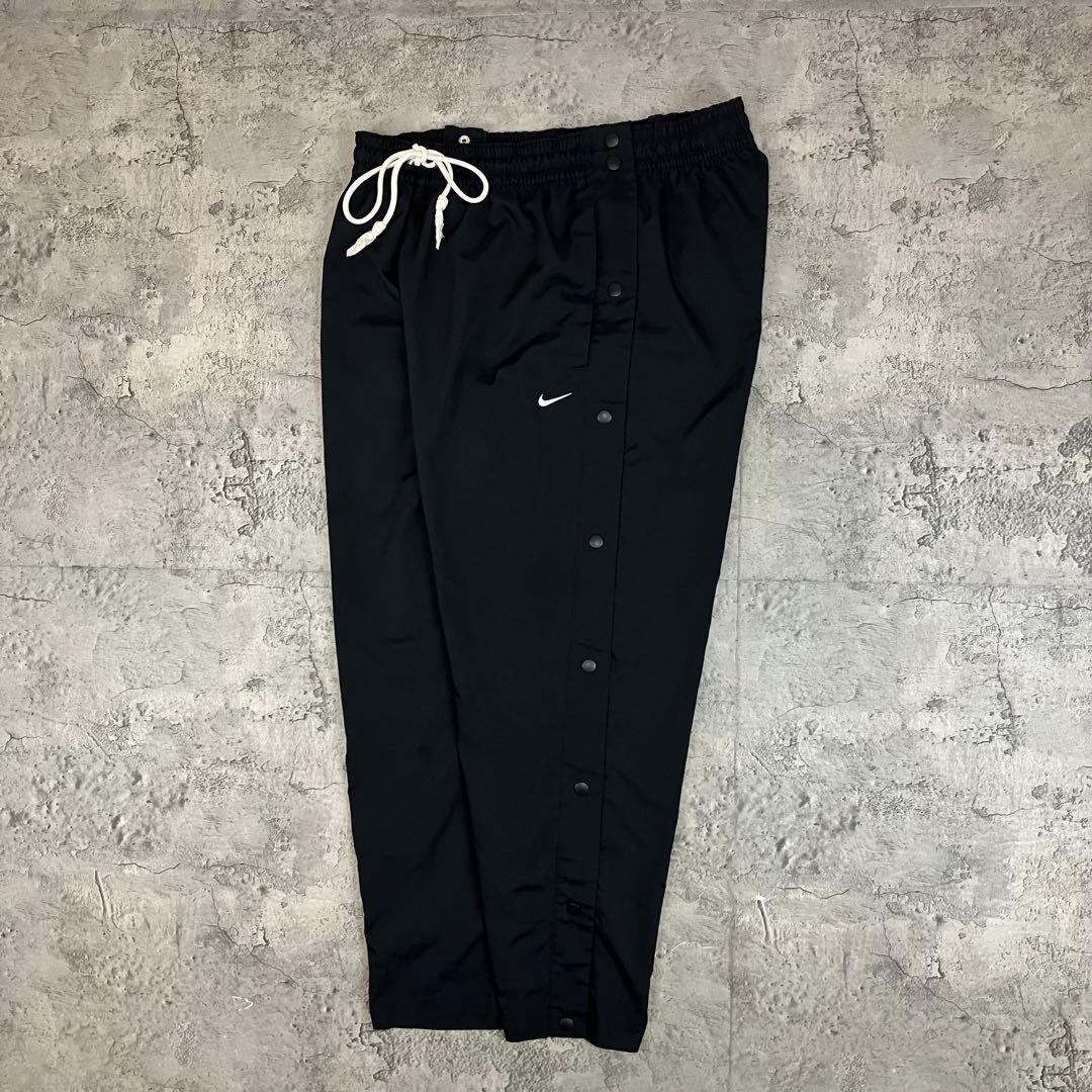 NIKE ナイキ ティアアウェイ パンツ 古着 刺繍 スウッシュ 黒 2XL