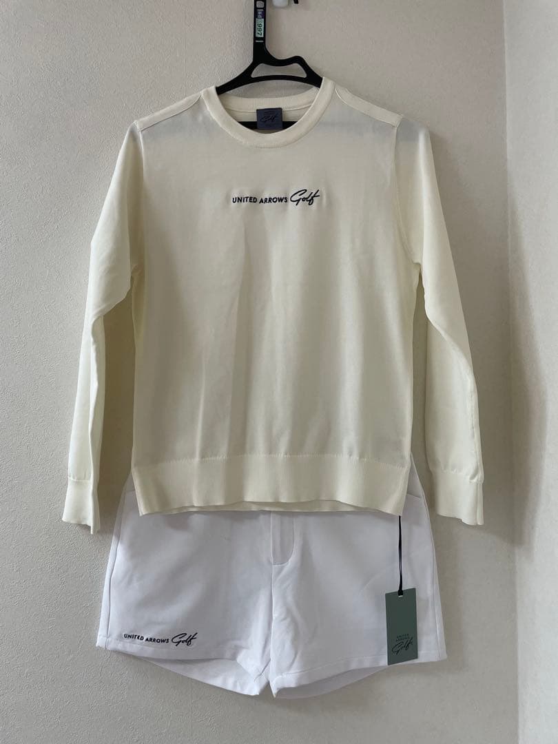 UNITED ARROWS Golf アイボリー セーター M 薄手 未使用品