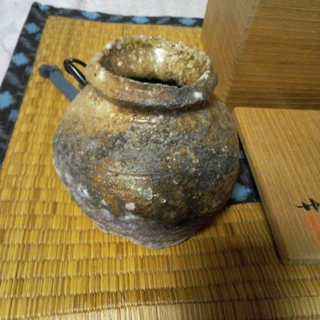 陶器の壺 木製箱付き