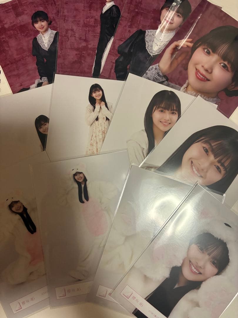 櫻坂46 生写真 山川宇衣 ドレス ルームウェア どうぶつ着ぐるみ12種