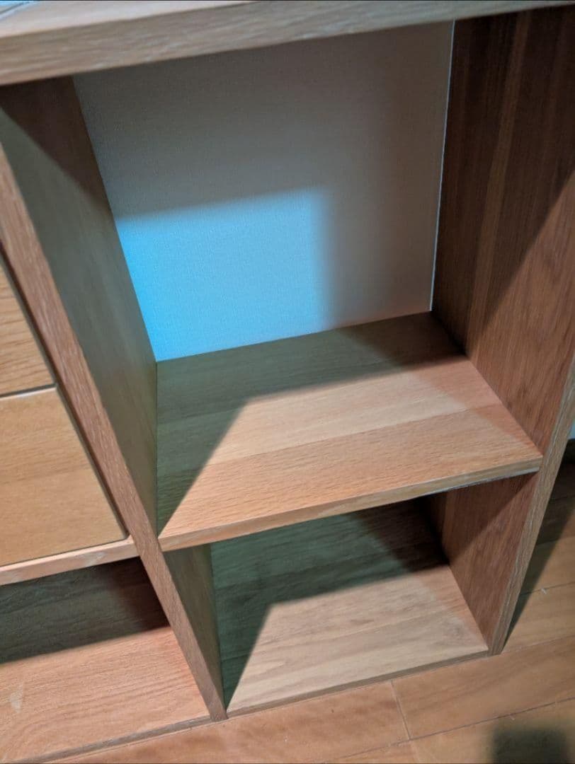ミ*ナ様 《送料込》無印良品 スタッキングシェルフ 2×2 引出付 棚 収納