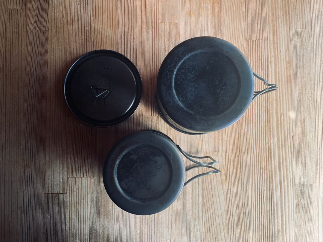 TOAKS ULチタンポット550ml+375 ml スタッキング