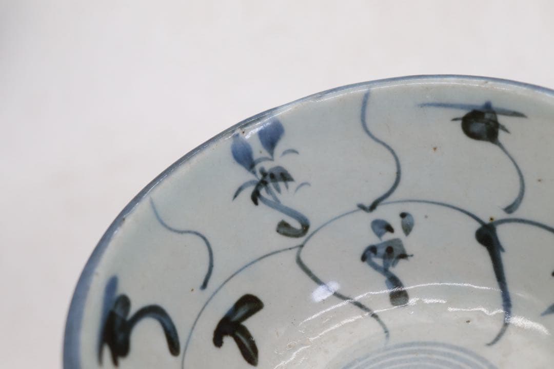 中国　清時代　染付　お碗2点(大)　送料込み260329