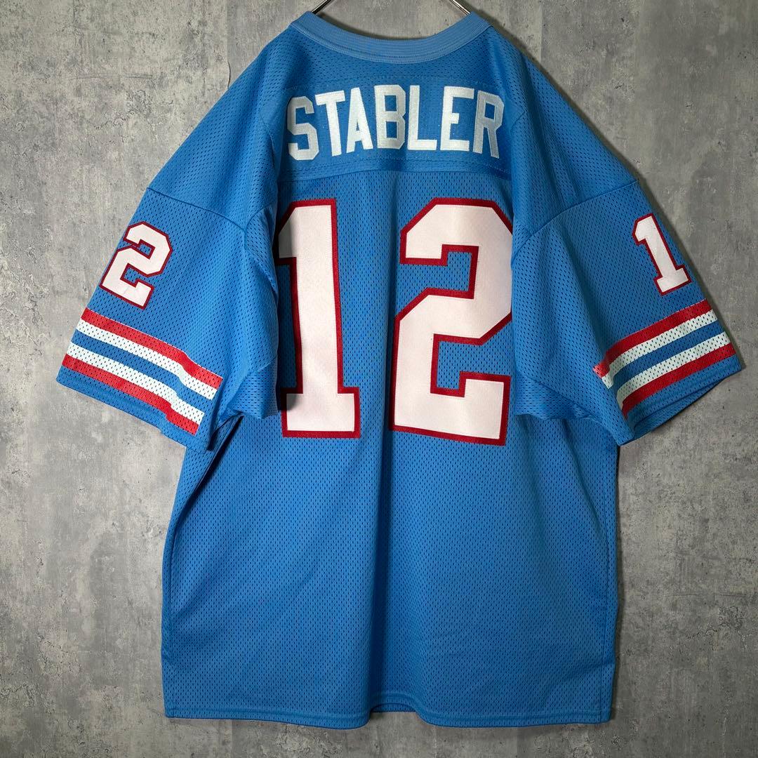 極美品 USA製 ケン ステイブラー NFL ゲームシャツ 水色