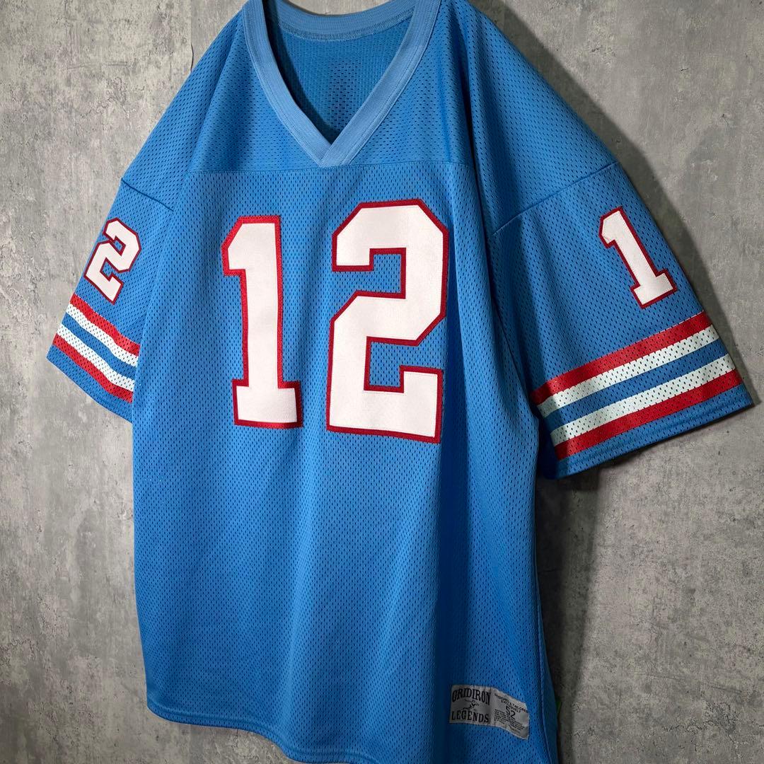 極美品 USA製 ケン ステイブラー NFL ゲームシャツ 水色