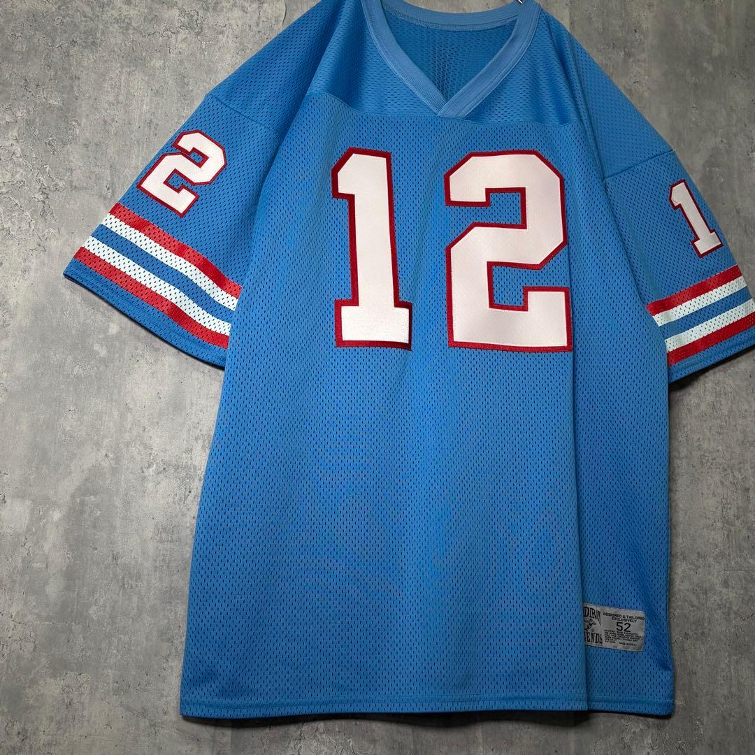 極美品 USA製 ケン ステイブラー NFL ゲームシャツ 水色