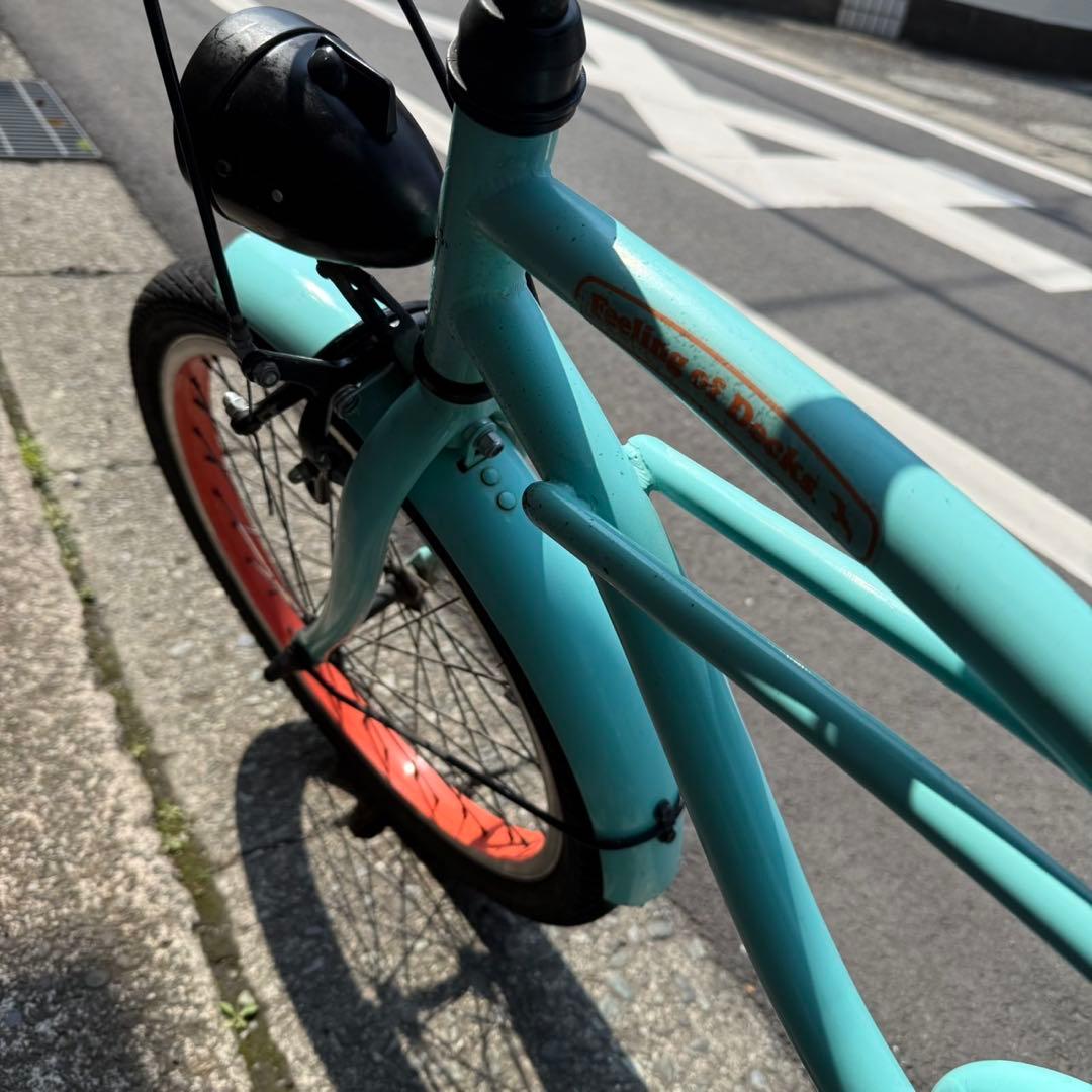 20インチ 子供用ビーチクルーザー　フィーリングオブデックス　レインボー