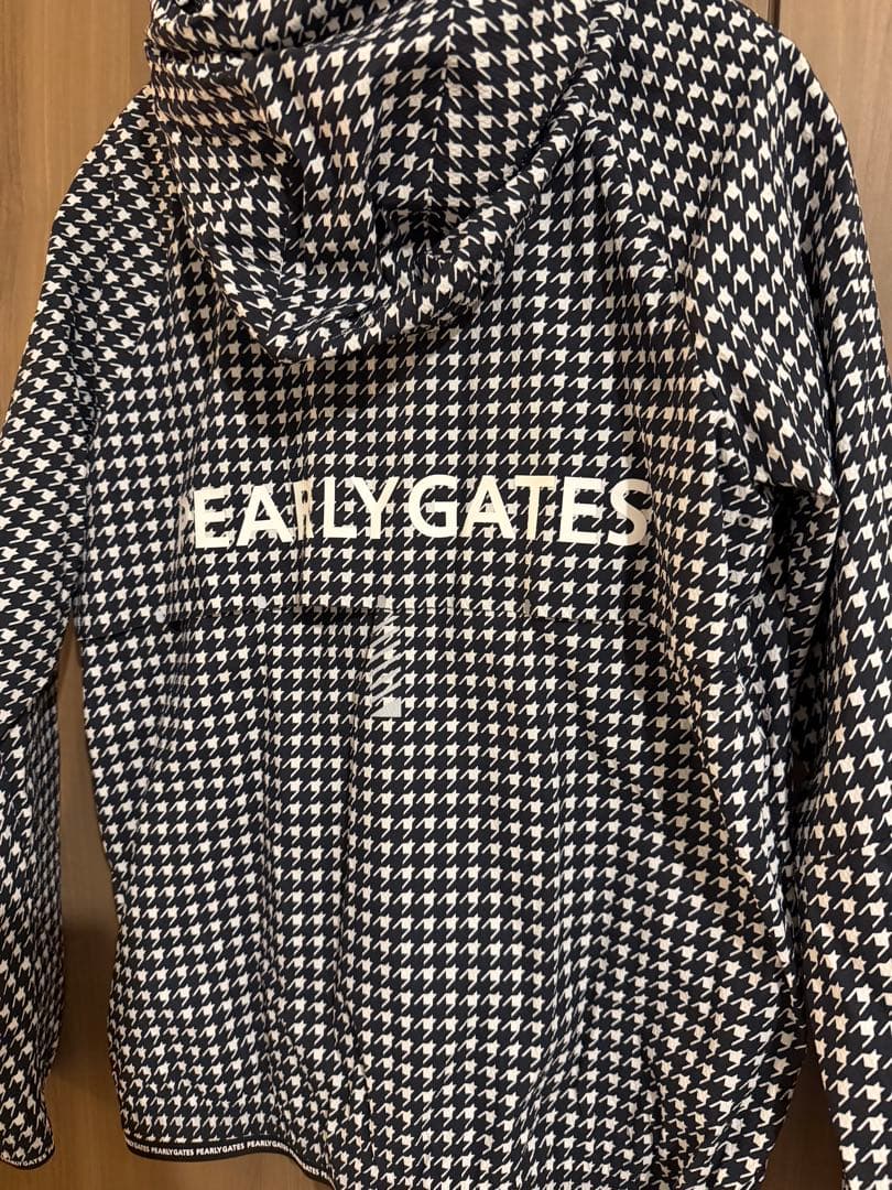 PEARLYGATES ダイヤドビー柄 エアシャット フルジップフーディブルゾン