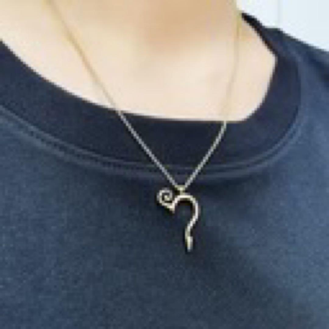 新品未開封！h LOGO NECKLACE
