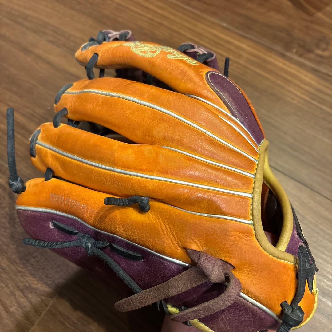 Rawlings 軟式グローブ オレンジ/パープル